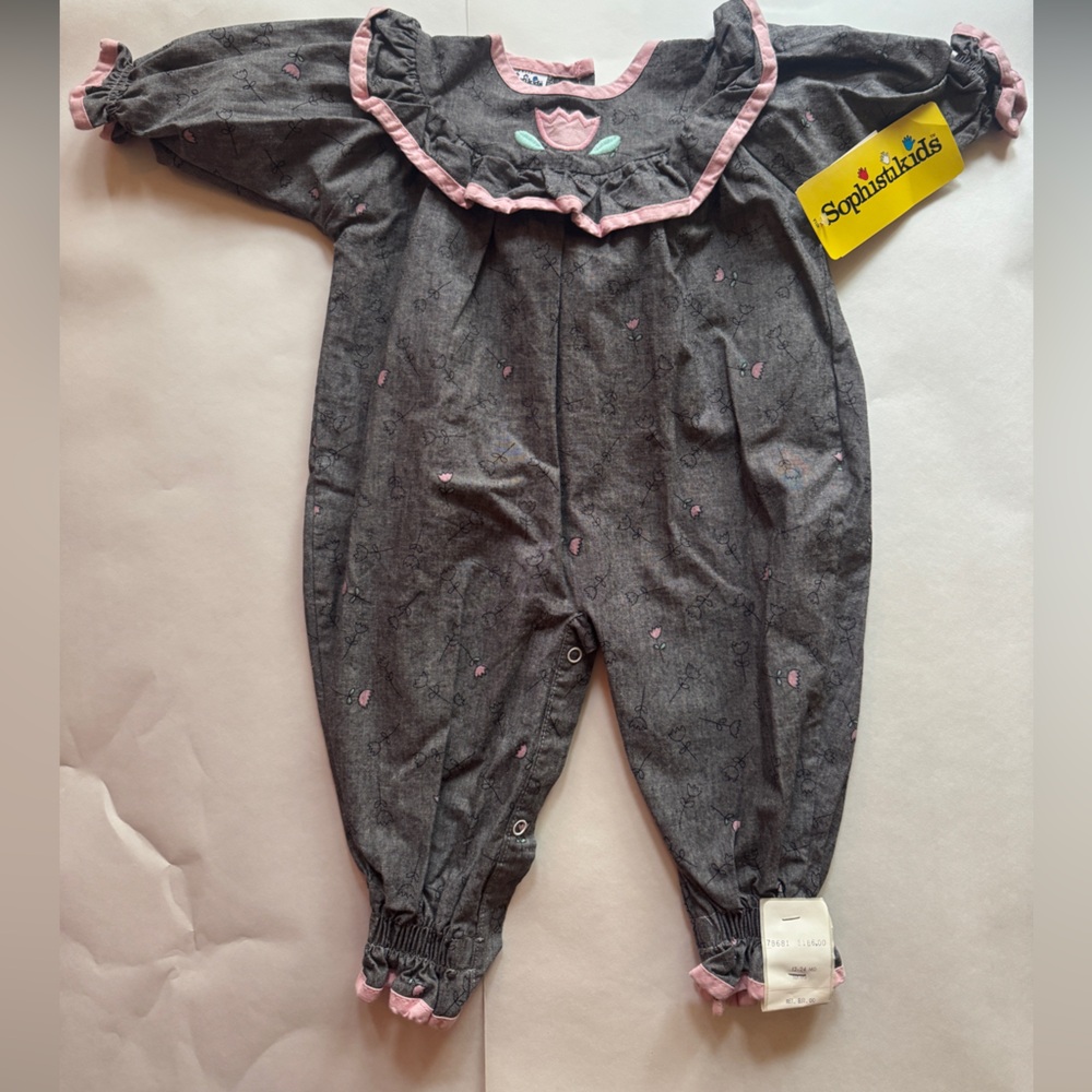 Vintage Tulip Toddler Playsuit